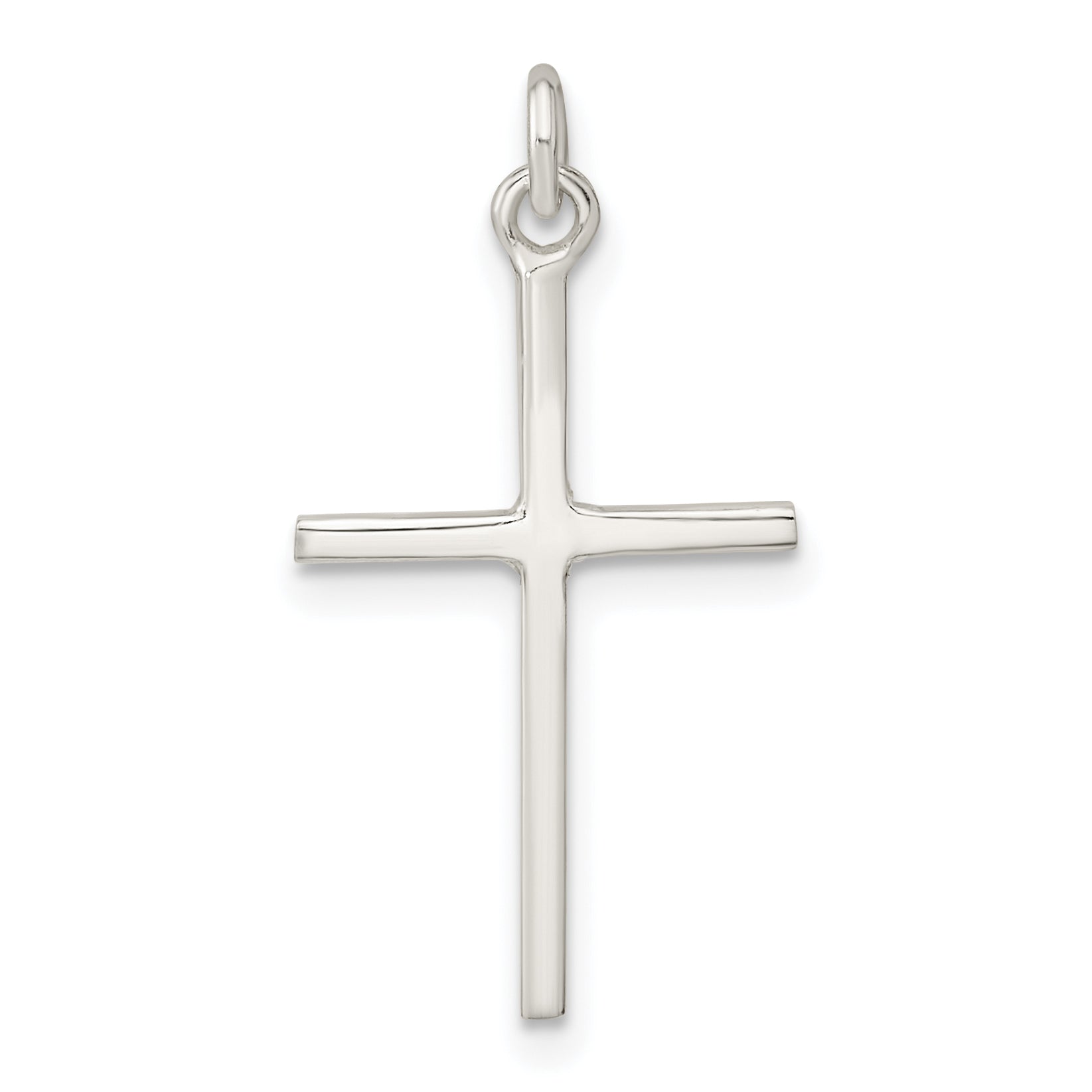 Sterling Silver Polished Cross Pendant