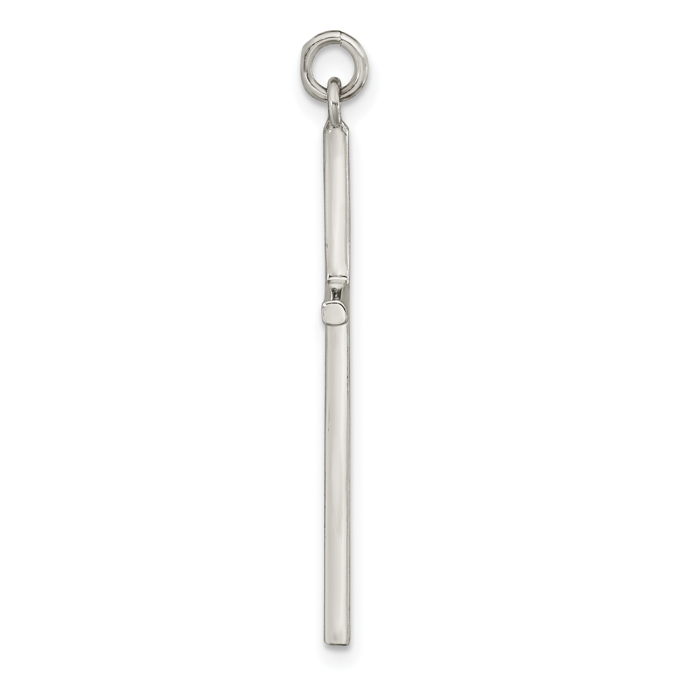 Sterling Silver Polished Cross Pendant Secondary image