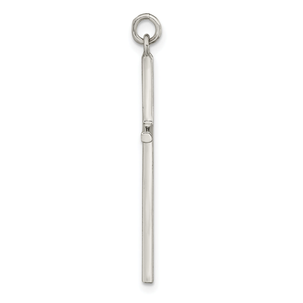 Sterling Silver Polished Cross Pendant
