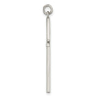 Sterling Silver Polished Cross Pendant