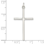 Sterling Silver Polished Cross Pendant