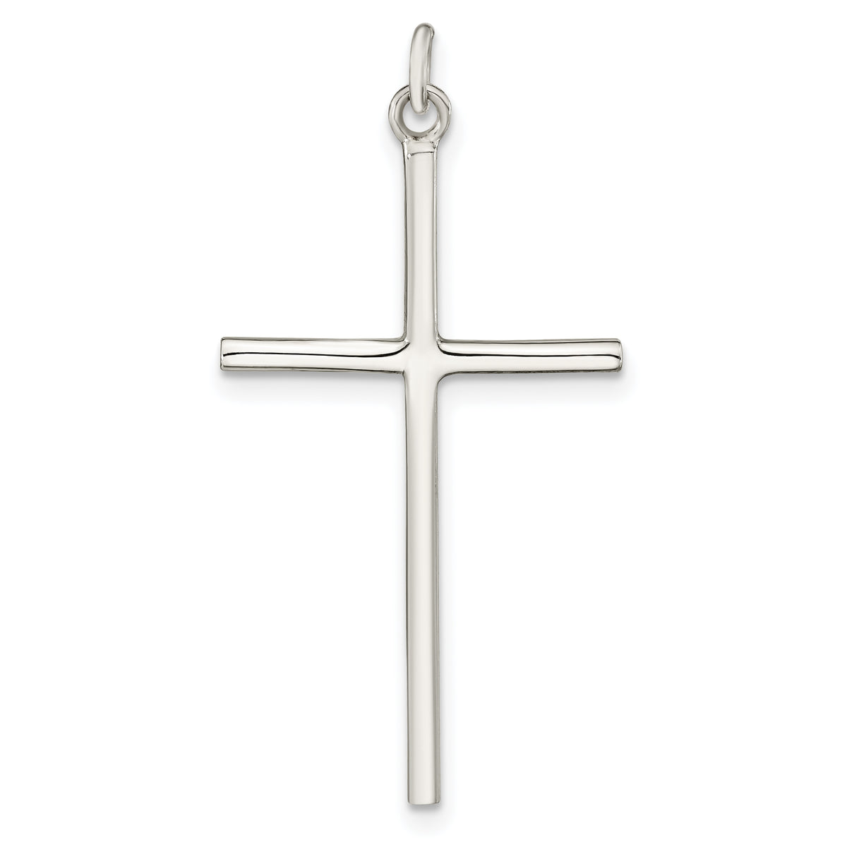 Sterling Silver Polished Cross Pendant