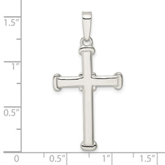 Sterling Silver Polished Cross Pendant