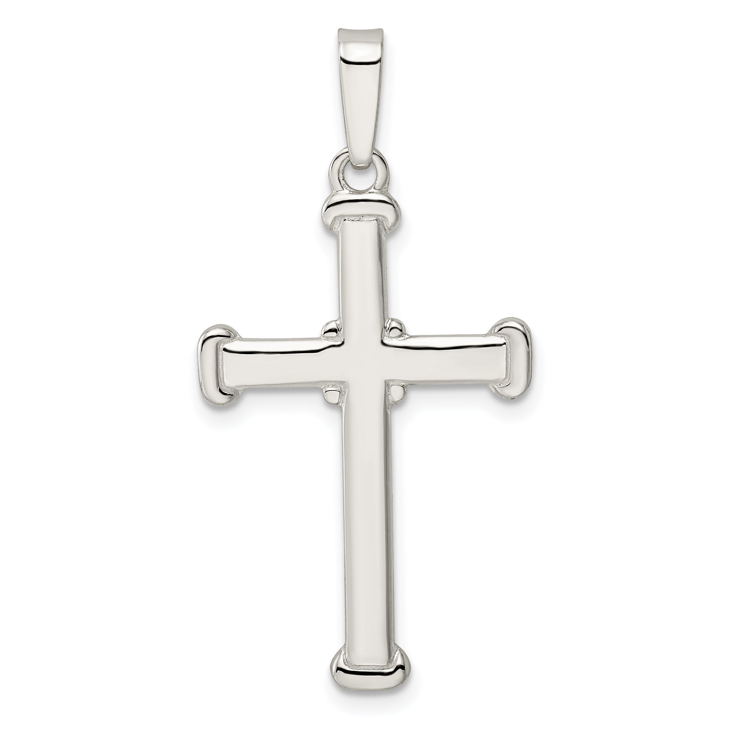 Sterling Silver Polished Cross Pendant Main image