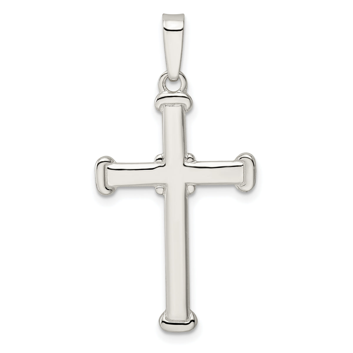 Sterling Silver Polished Cross Pendant