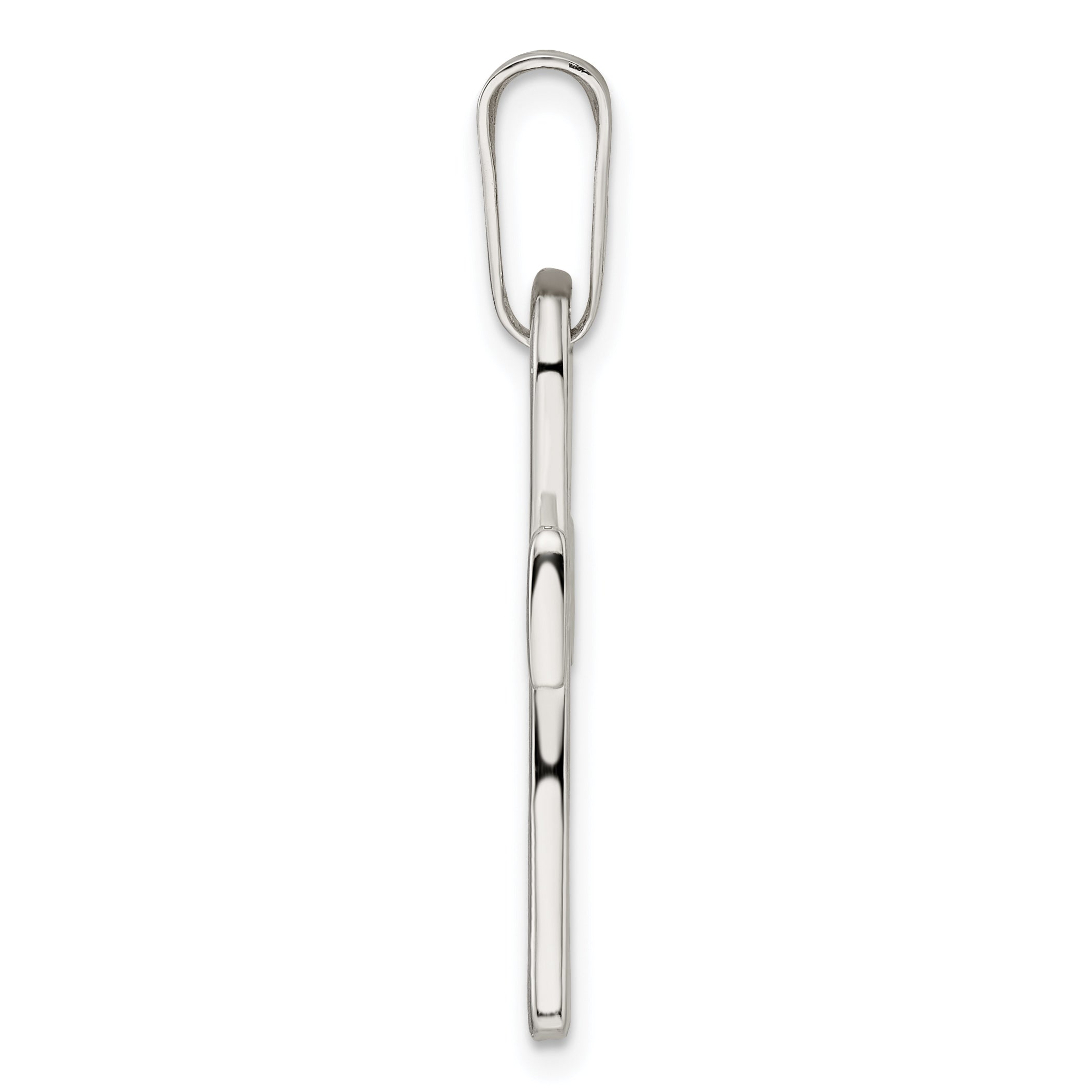 Sterling Silver Polished Ankh Cross Pendant Secondary image