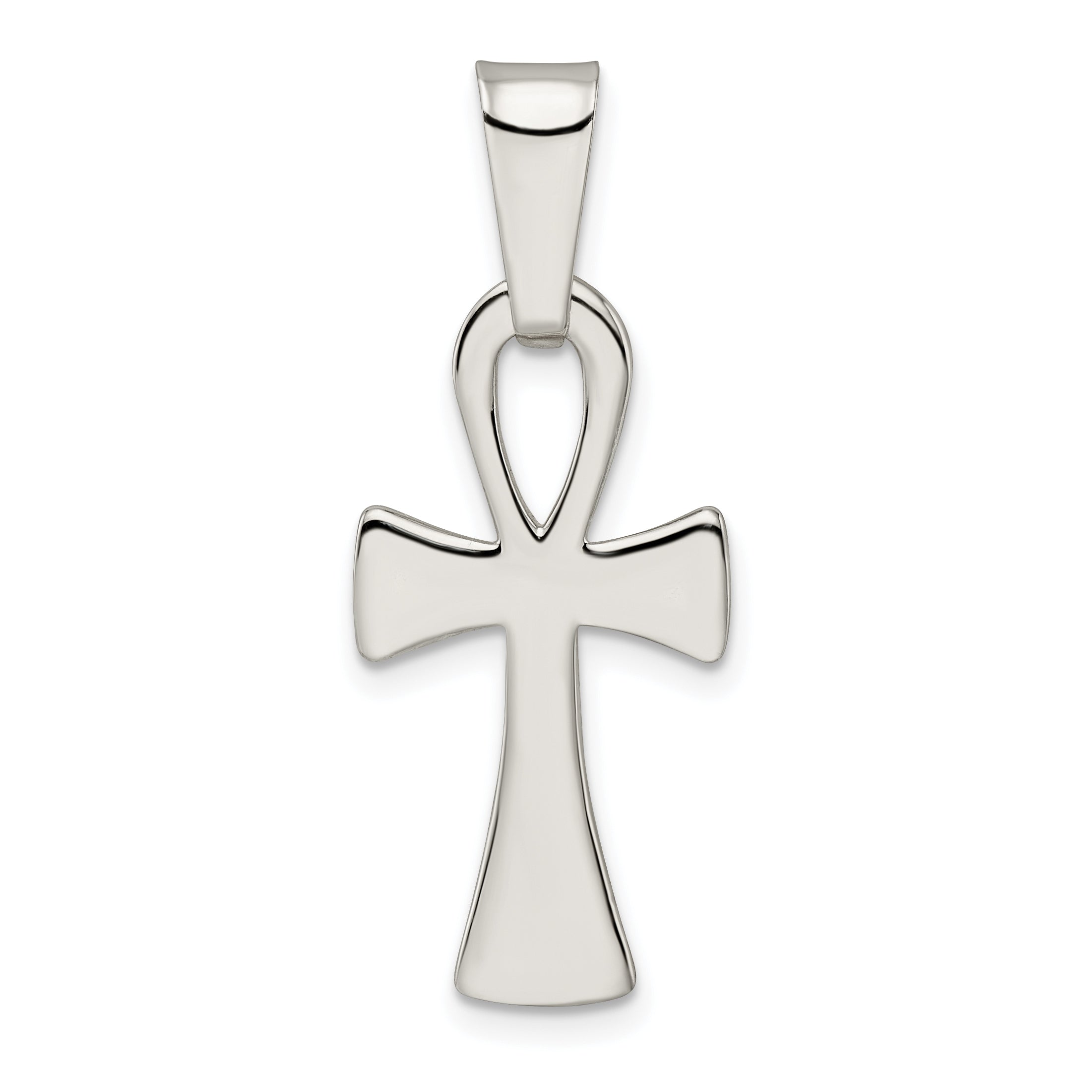 Sterling Silver Polished Ankh Cross Pendant Main image