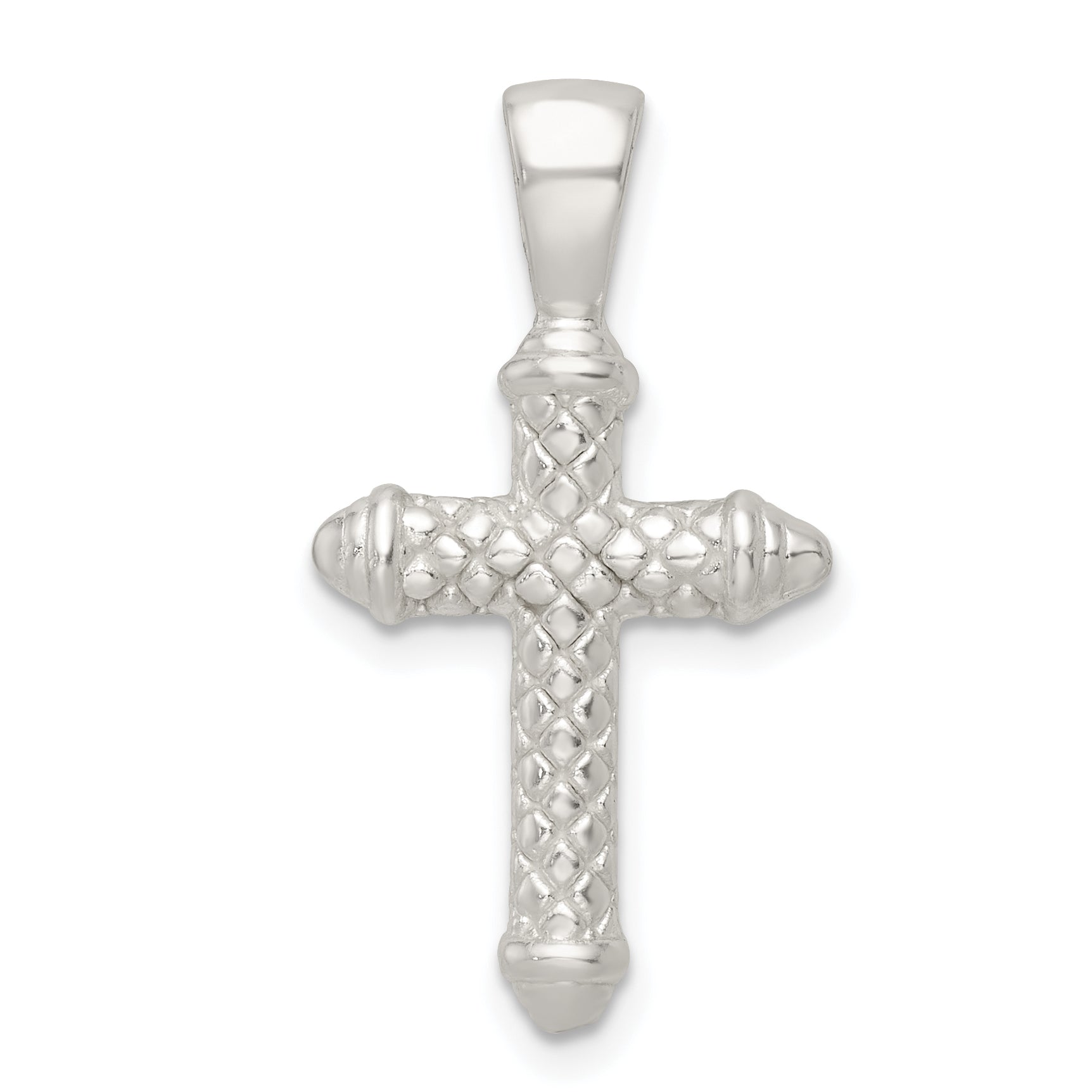 Sterling Silver Polished Cross Pendant Main image