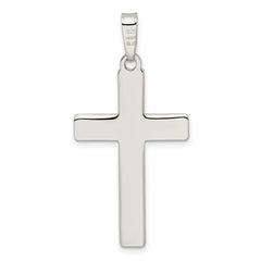 Sterling Silver Diamond-cut Latin Cross Pendant