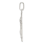 Sterling Silver Polished Crucifix Pendant