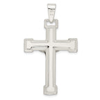 Sterling Silver Polished Crucifix Pendant