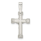 Sterling Silver Polished Crucifix Pendant