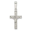 Sterling Silver Polished Crucifix Pendant