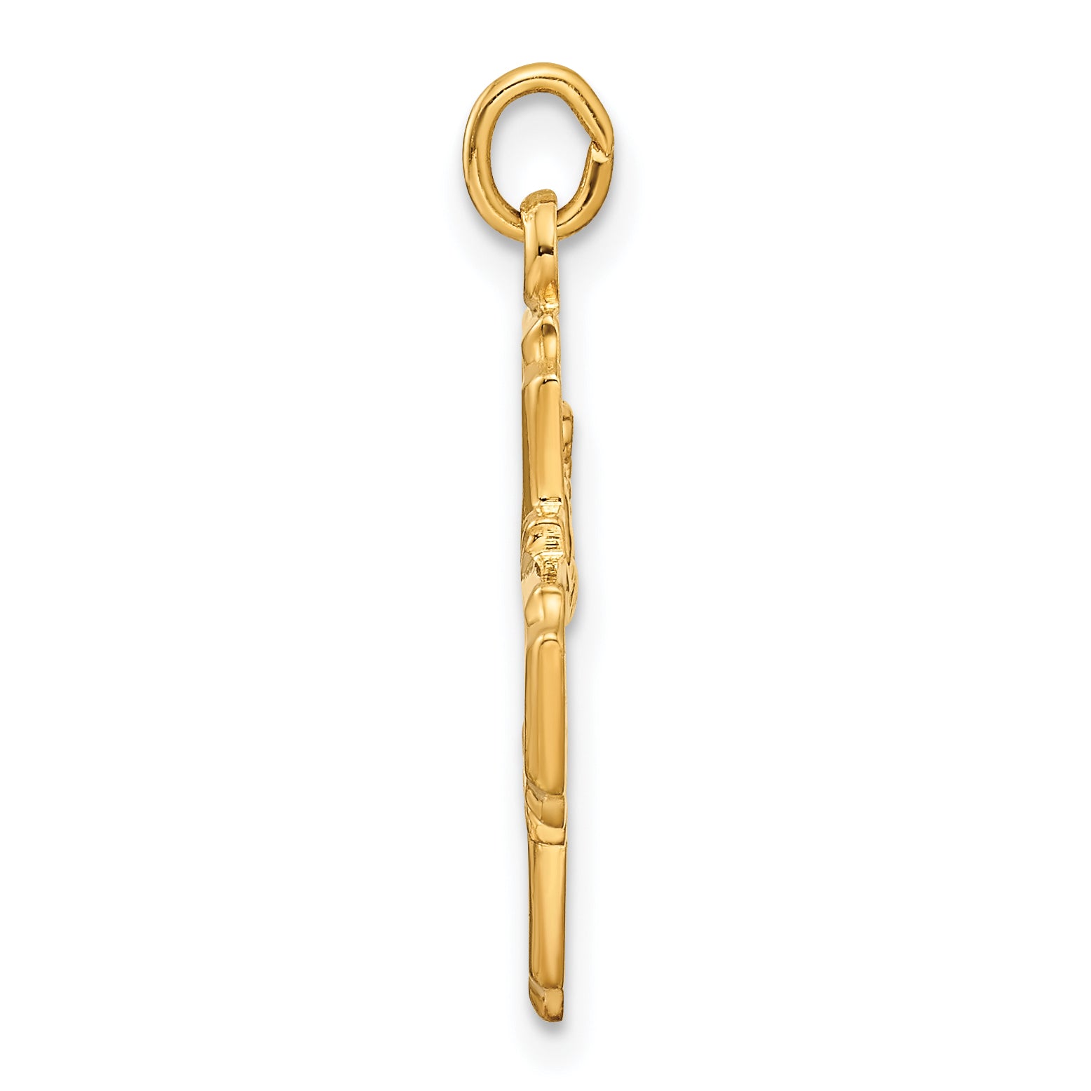 Sterling Silver Gold-tone Polished Solid Miraculous Medal Pendant