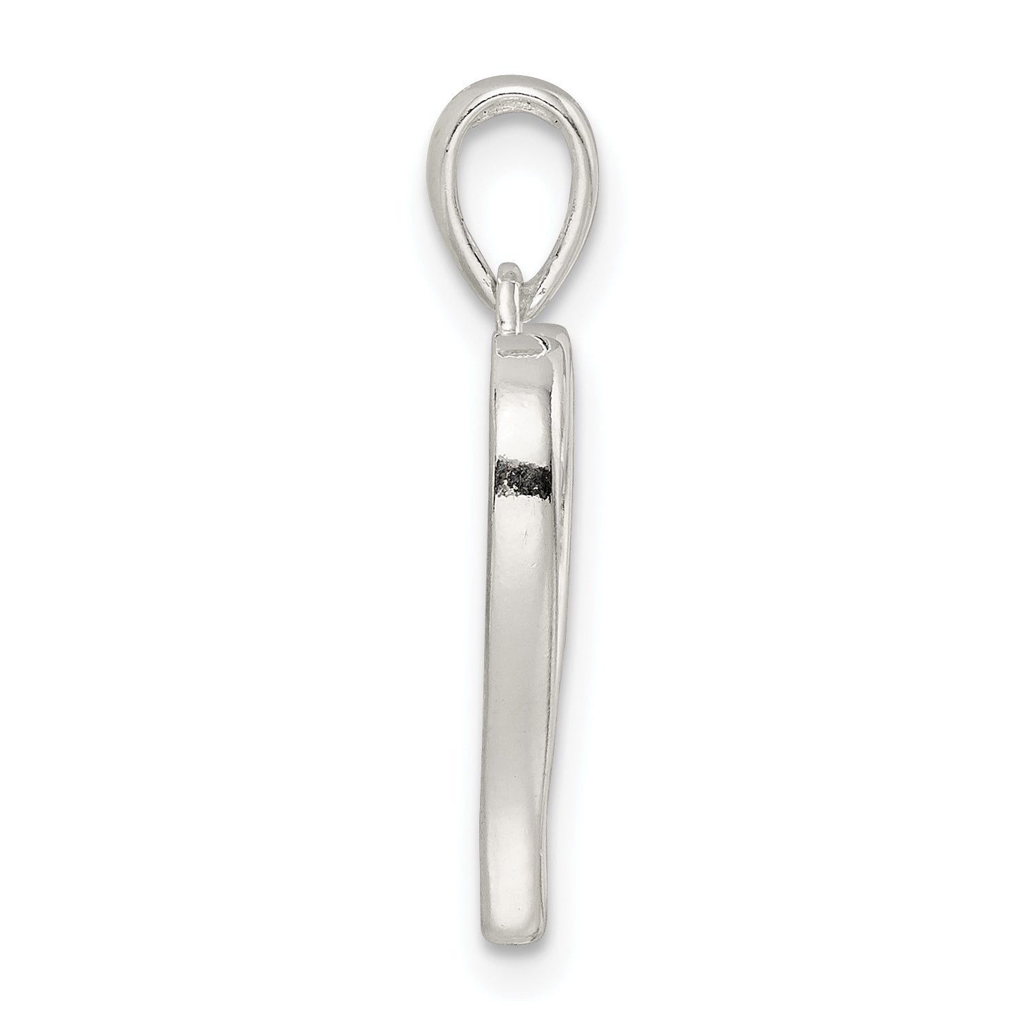 Sterling Silver Polished Angel Wings Pendant Secondary image
