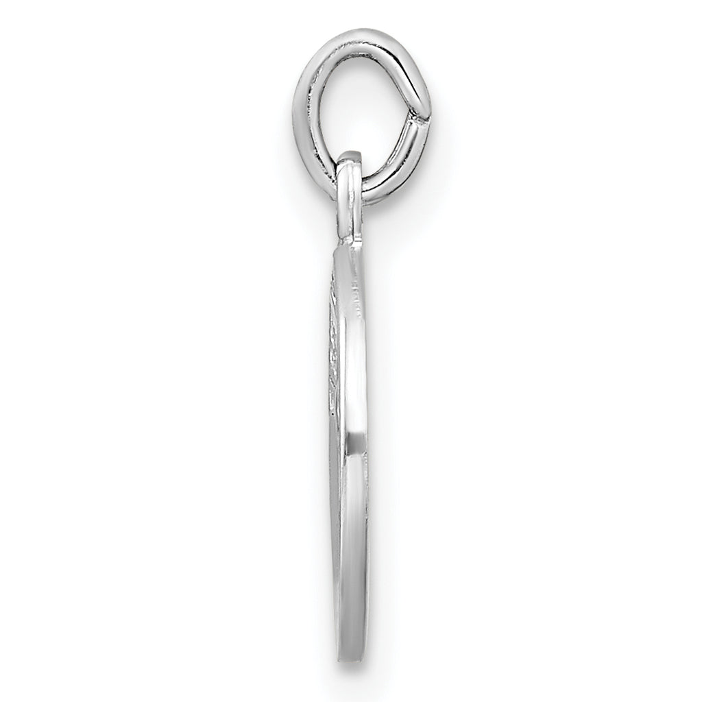 Sterling Silver Polished plated Solid 1st Holy Communion Pendant