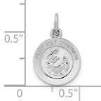 Sterling Silver Polished plated Solid 1st Holy Communion Pendant