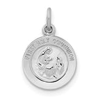 Sterling Silver Polished plated Solid 1st Holy Communion Pendant