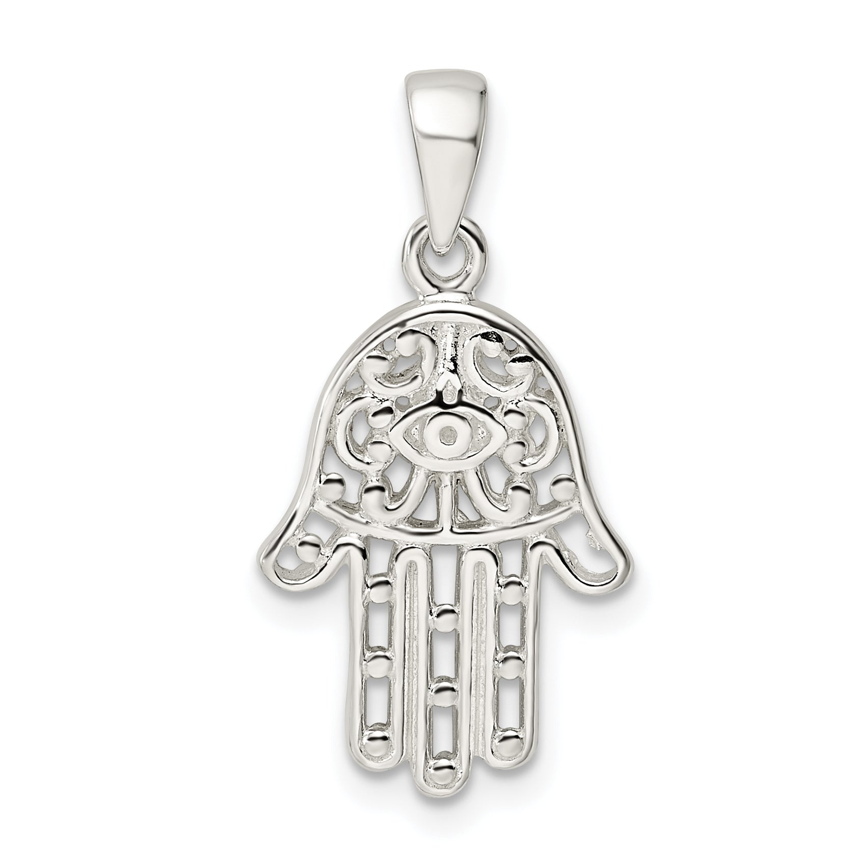 Sterling Silver Polished Chamseh Pendant Main image