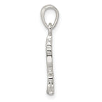 Sterling Silver Polished Menorah Pendant