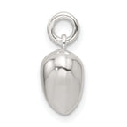 Sterling Silver Polished Puffed Heart Pendant