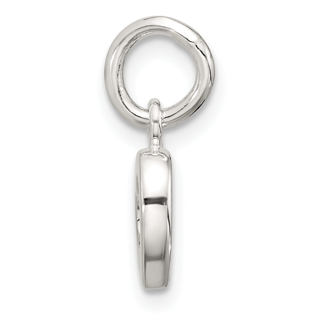 Sterling Silver Polished Open Heart Pendant Secondary image
