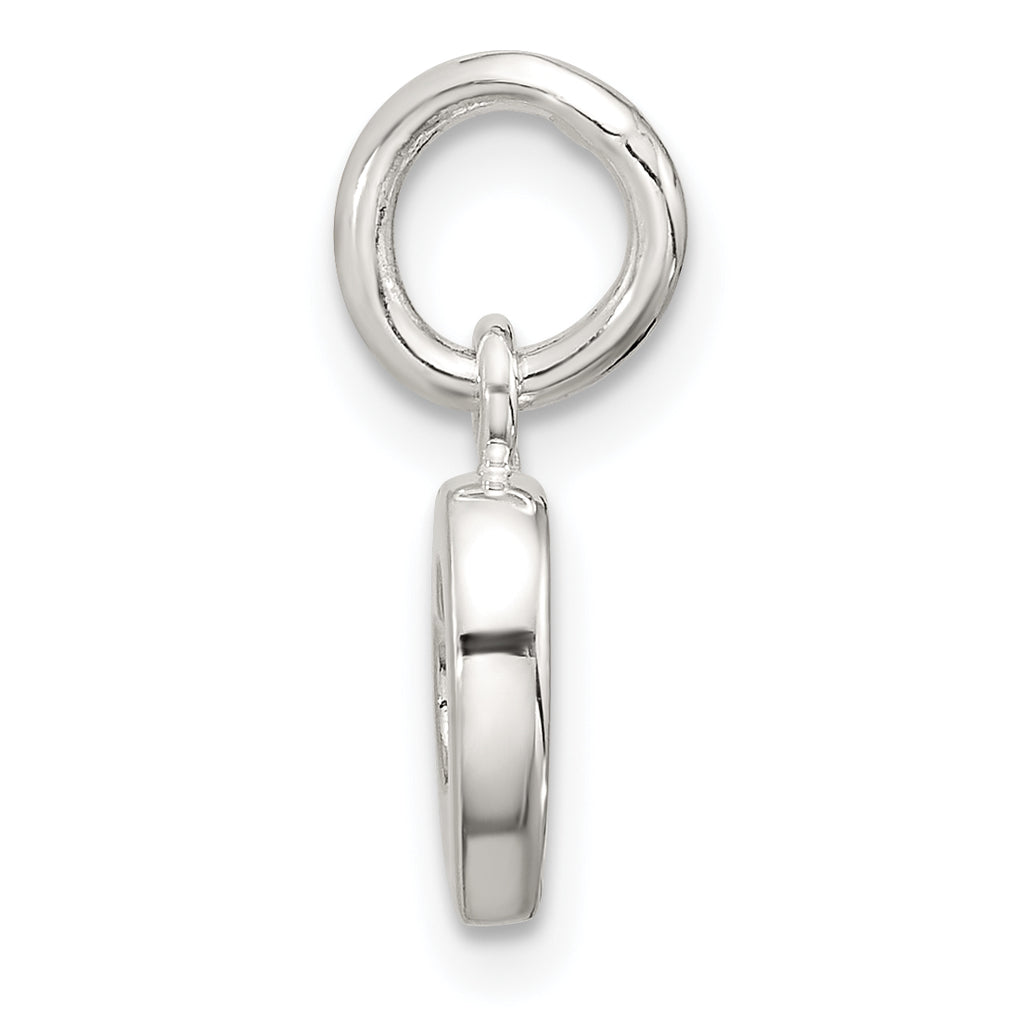 Sterling Silver Polished Open Heart Pendant