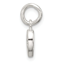 Sterling Silver Polished Open Heart Pendant