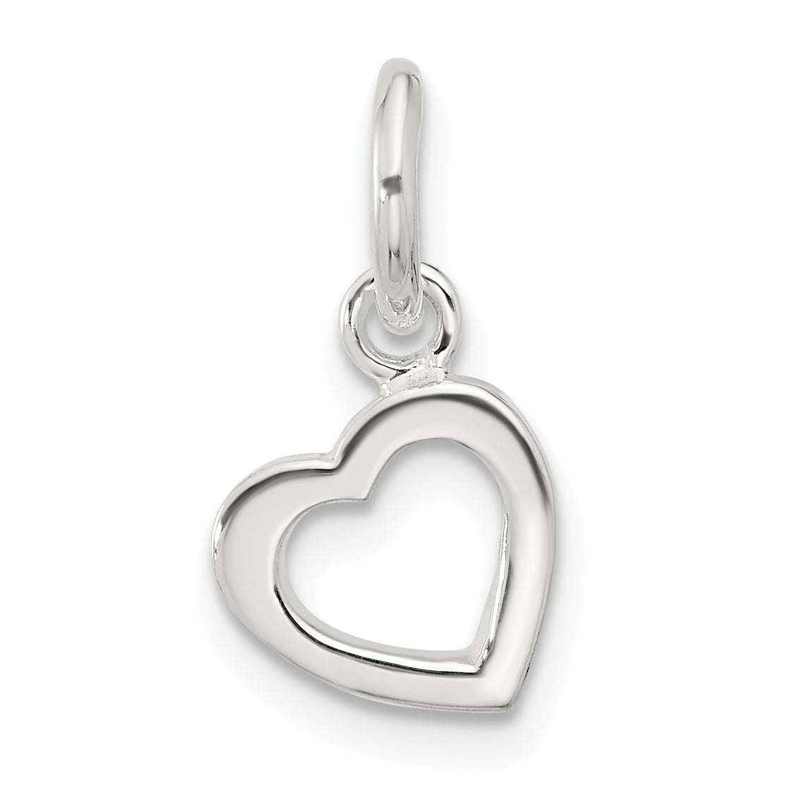 Sterling Silver Polished Open Heart Pendant Main image