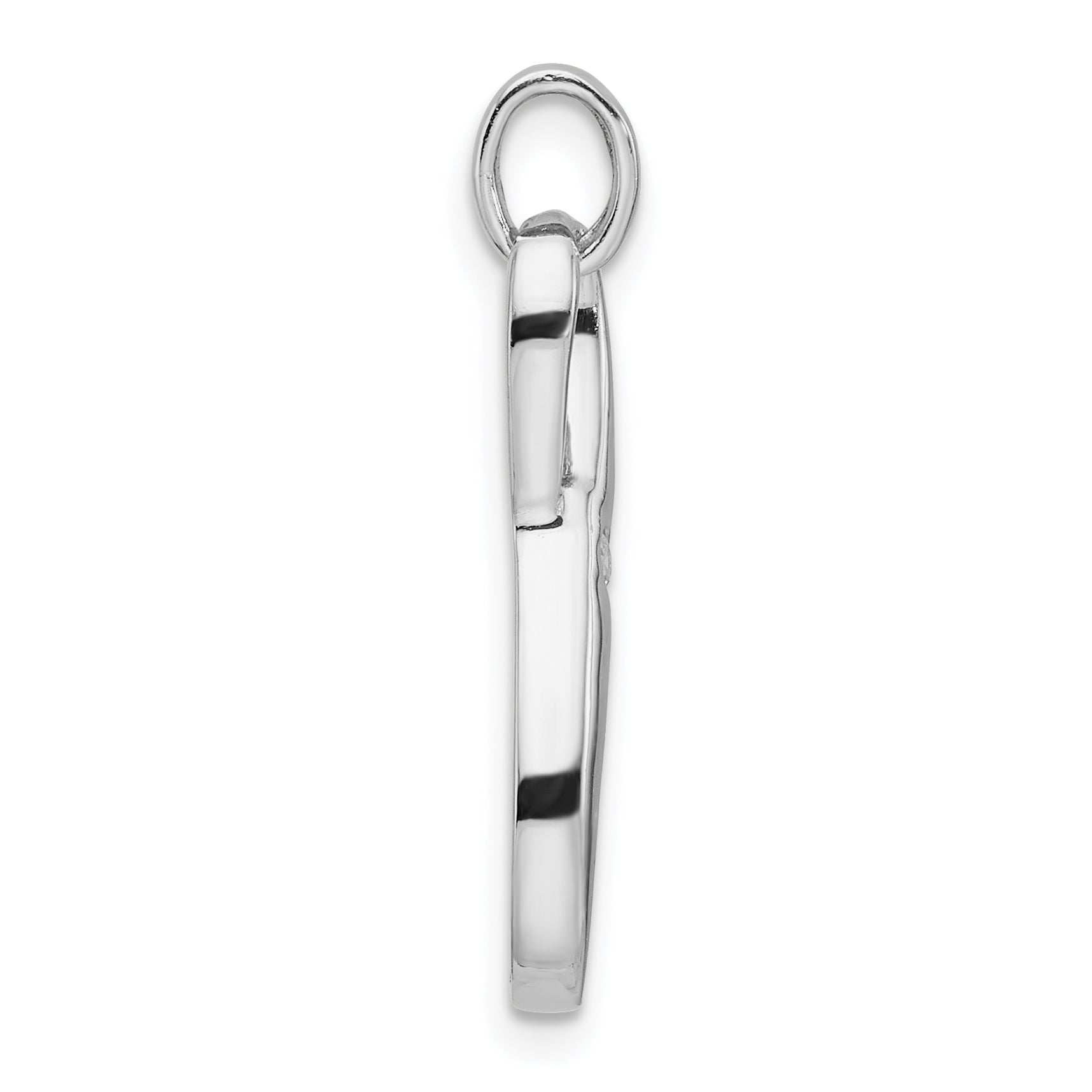 Sterling Silver Rhodium-plated with CZ Infinity Symbol Pendant Secondary image