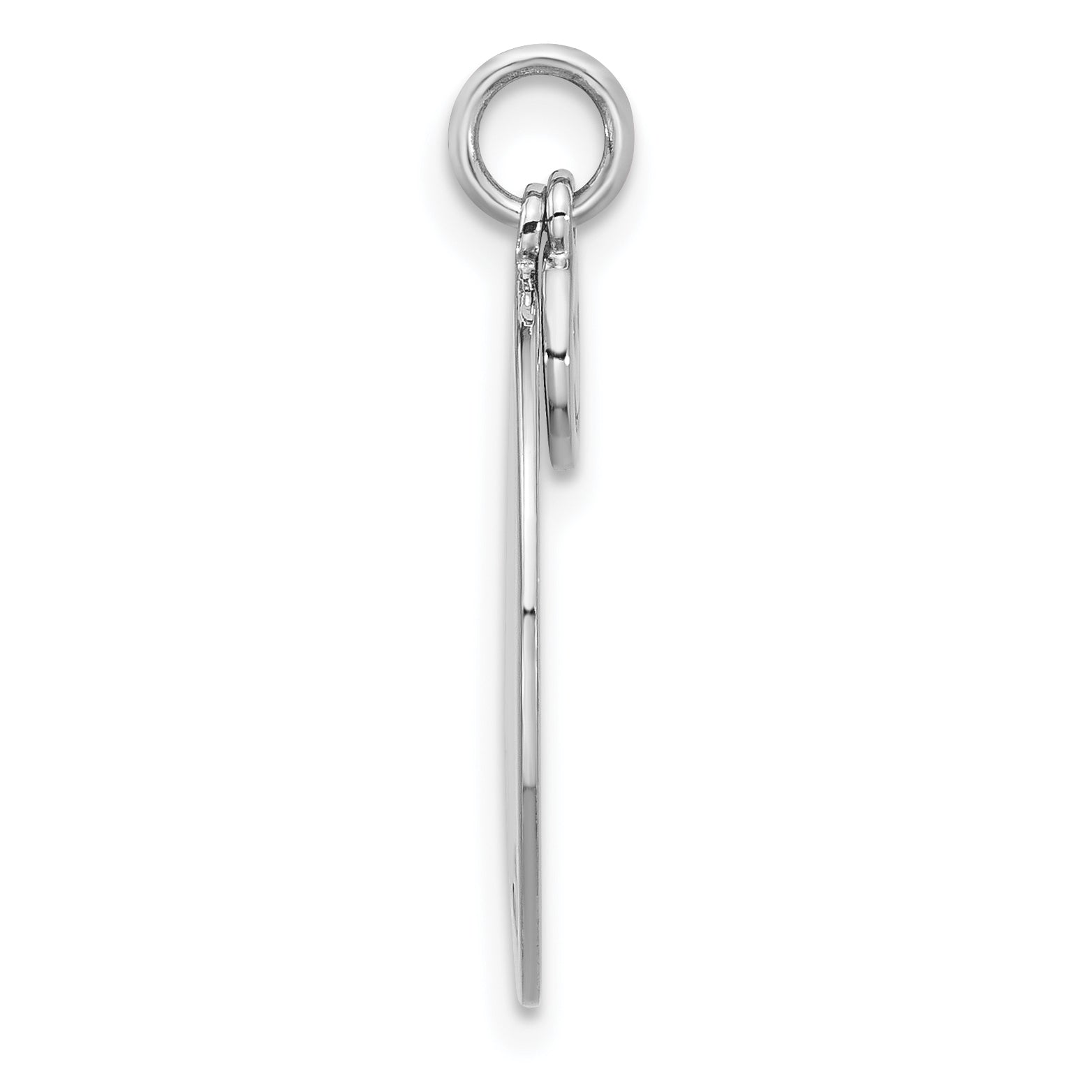 Sterling Silver Rh-plated Enameled THOUGHTS OF YOU.. Pendant Secondary image