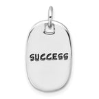 Sterling Silver RH-plated Antiqued SUCCESS/FOLLOW YOUR STAR Pendant