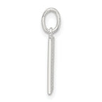 Sterling Silver E-coated Rose Charm