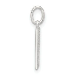 Sterling Silver E-coated Rose Charm