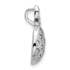 Pure Fire Sterling Silver Rhod-plated CZ Pineapple Pendant