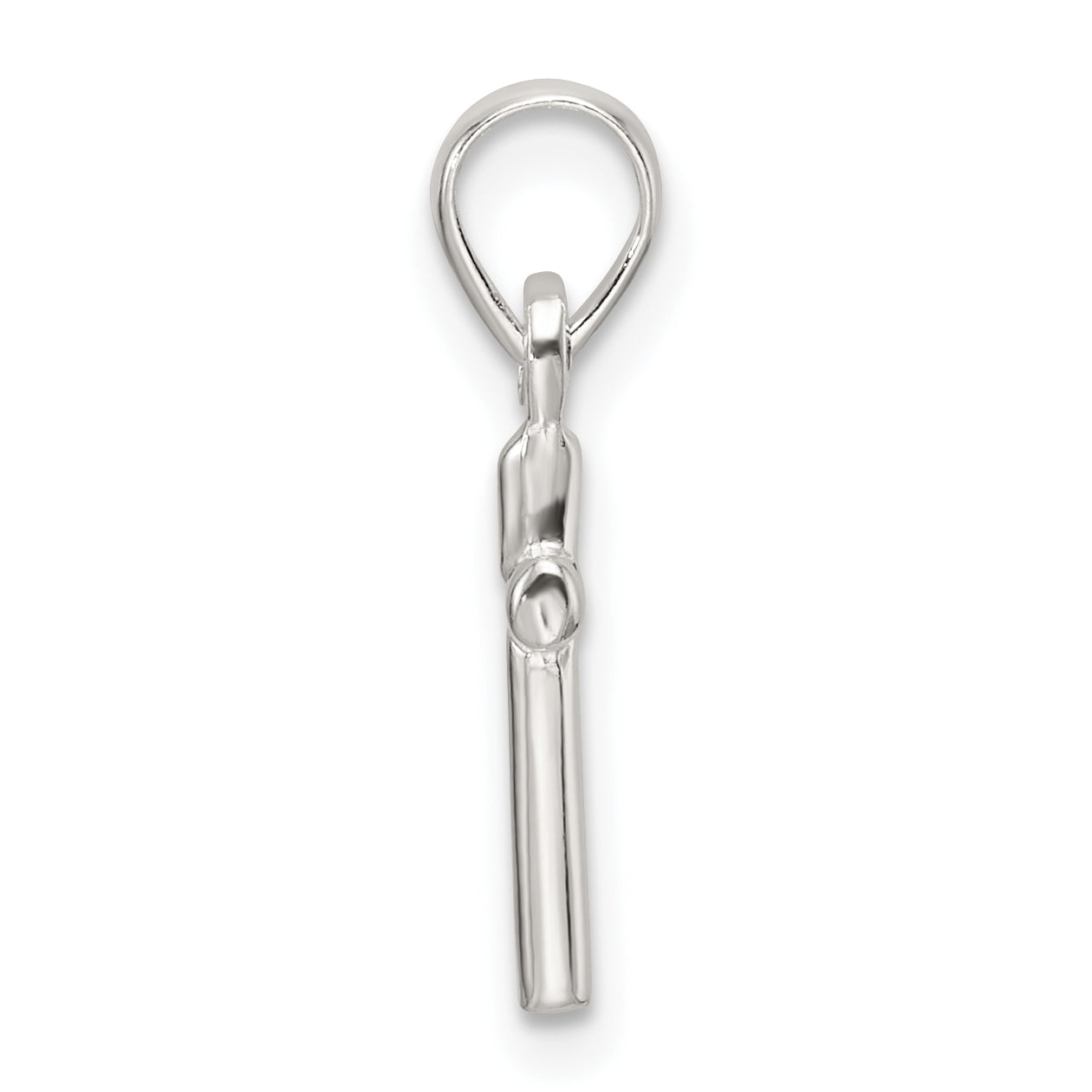 Sterling Silver Polished Cross Pendant