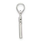 Sterling Silver Polished Cross Pendant