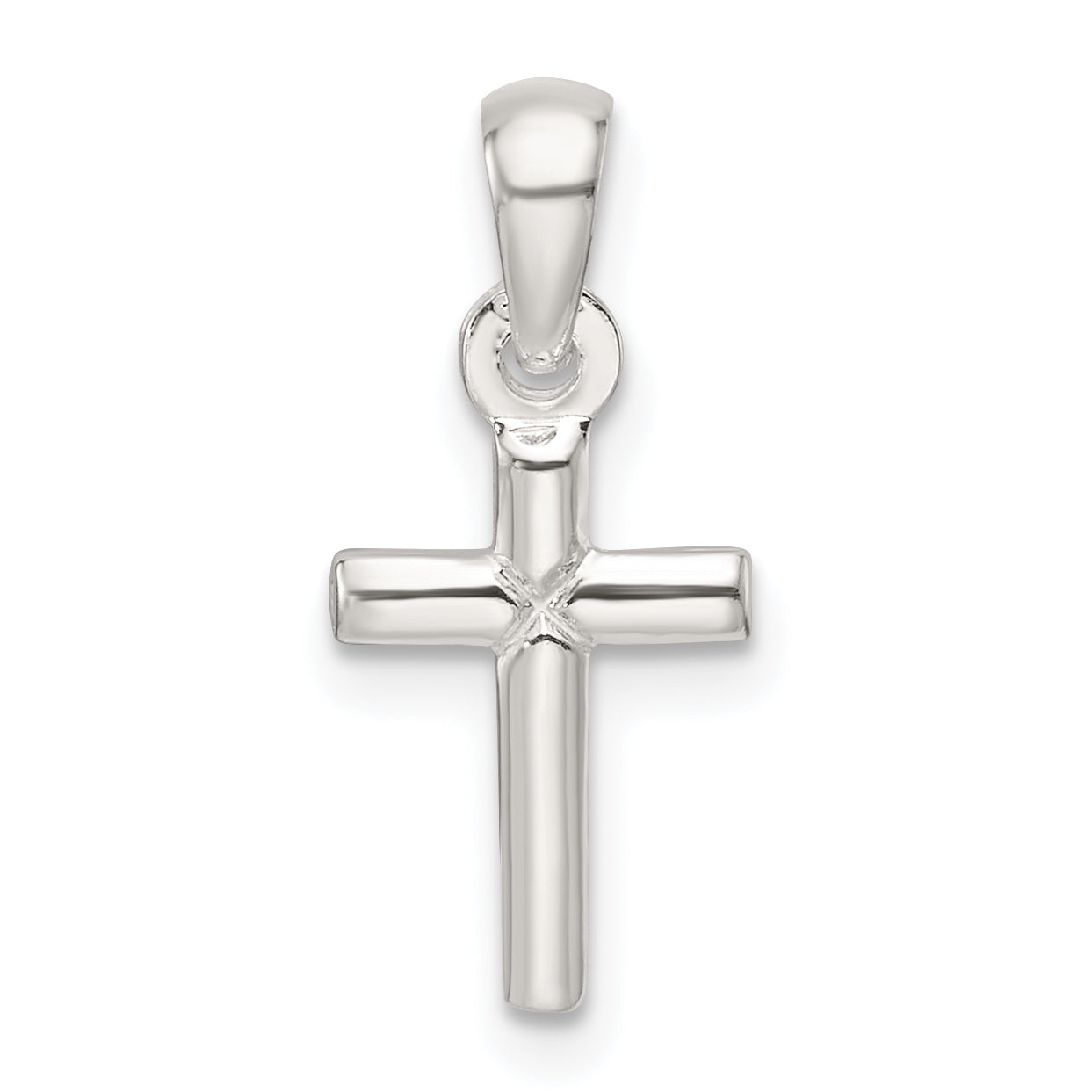 Sterling Silver Polished Cross Pendant