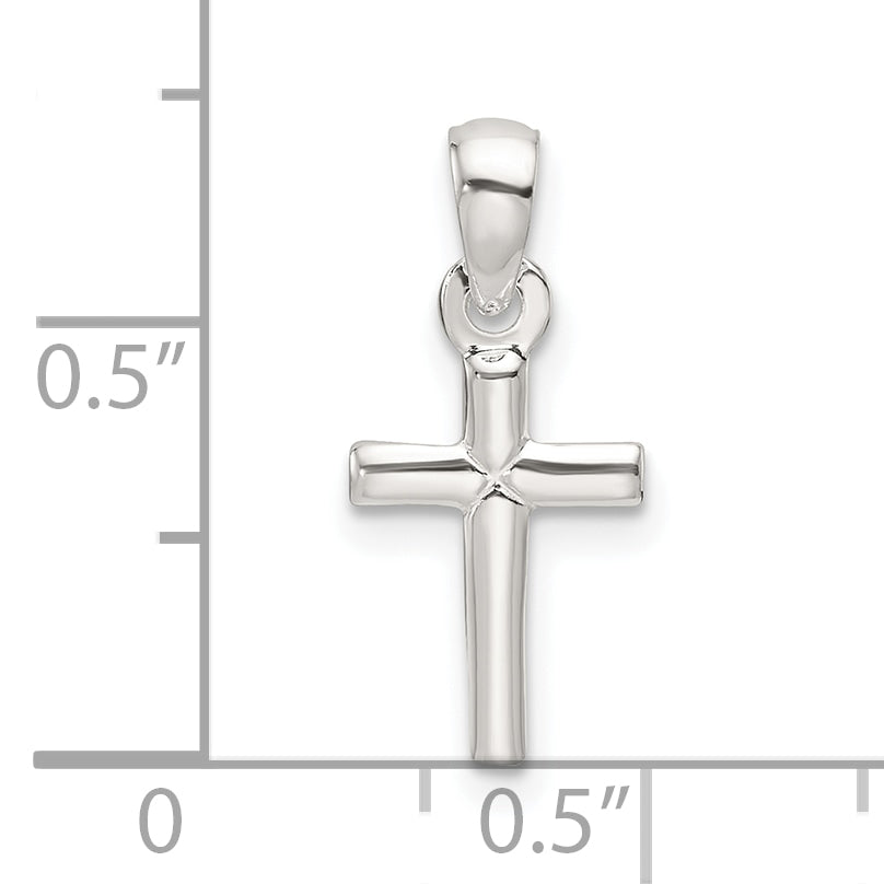 Sterling Silver Polished Cross Pendant