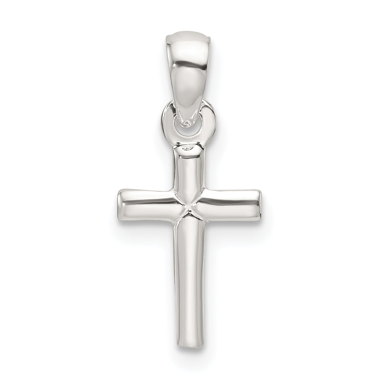 Sterling Silver Polished Cross Pendant Main image