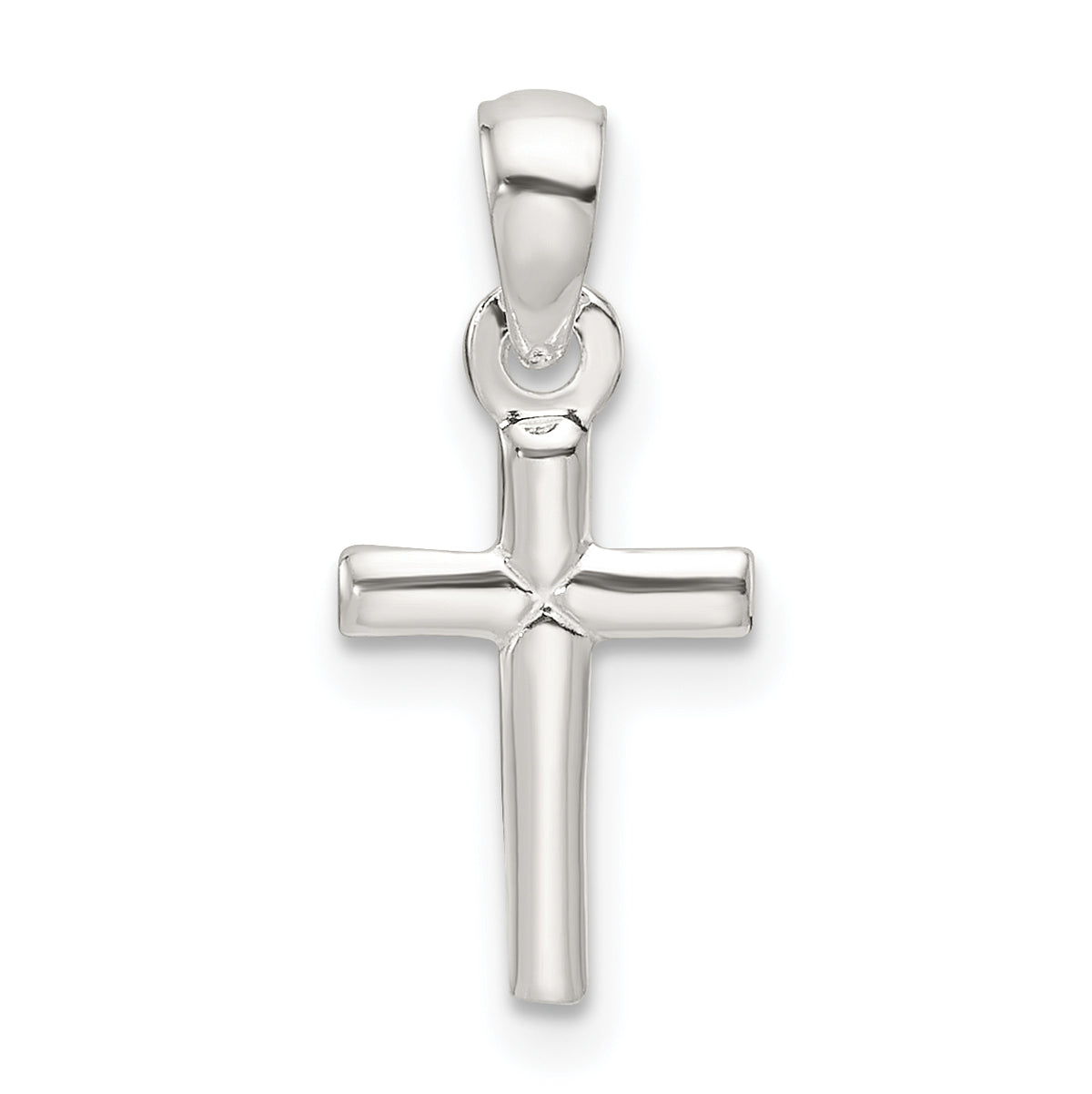 Sterling Silver Polished Cross Pendant