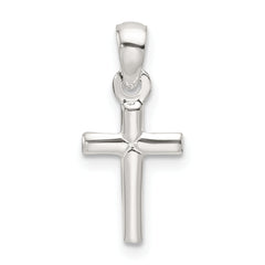 Sterling Silver Polished Cross Pendant
