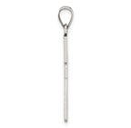 Sterling Silver Antiqued Solid Cross Pendant