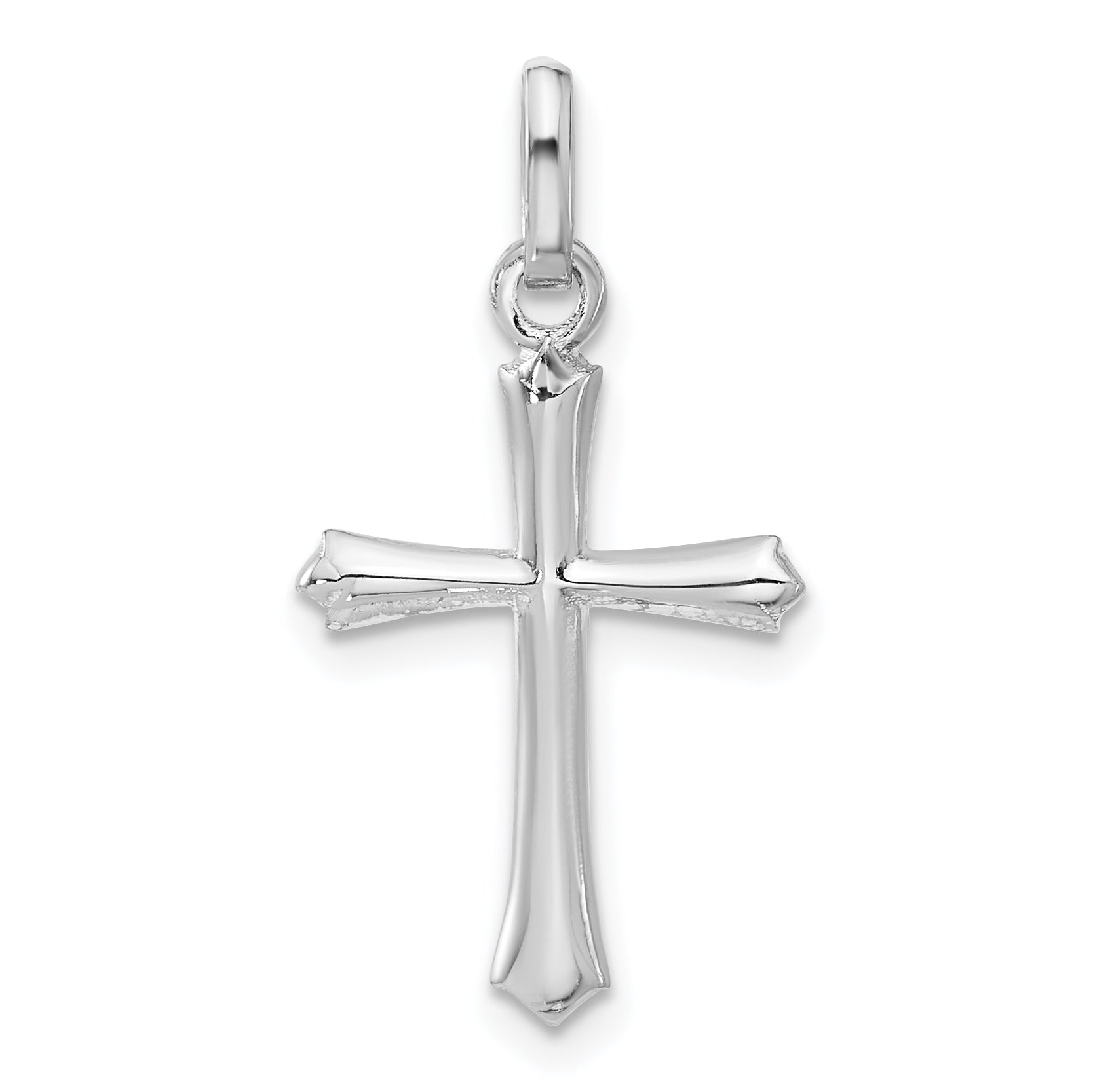 Sterling Silver Rhodium-plated Cross Pendant Main image