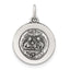 Sterling Silver Antiqued Solid Baptism Medal