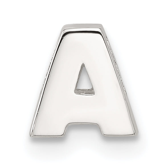 Sterling Silver E-coated Letter A Slide Charm Main image