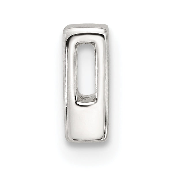 Sterling Silver E-coated Letter B Slide Charm Secondary image