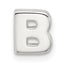 Sterling Silver E-coated Letter B Slide Charm
