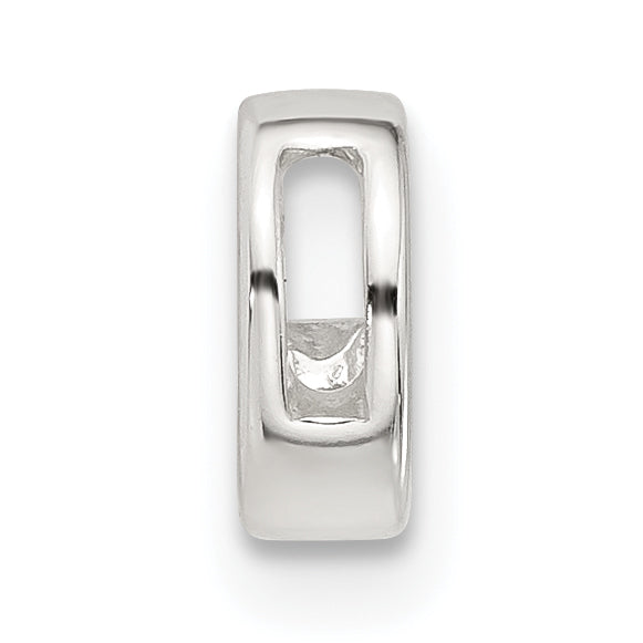 Sterling Silver E-coated Letter C Slide Charm Secondary image