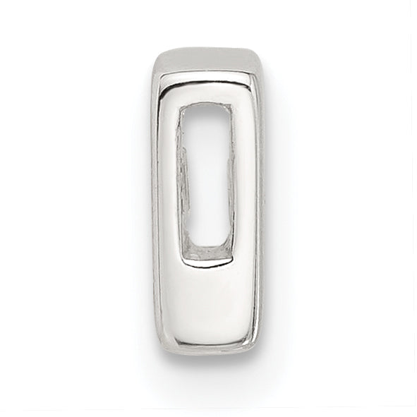 Sterling Silver E-coated Letter E Slide Charm Secondary image